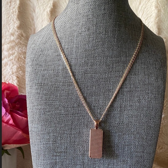 Hand painted Abstract Acrylic fluid pour art bezel pendant necklace pink purple - Picture 7 of 7